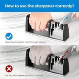 Professional 4-Stage Knife Sharpener Tool Kitchen Tools & Gadgets - Tophatter Daily Deals