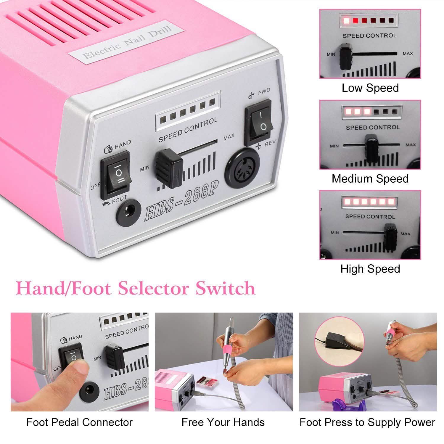 Professional Acrylic Nail Drill Machine Beauty & Personal Care - Tophatter Daily Deals