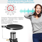 Professional Condenser Studio Recording Microphone Audio Accessories - Tophatter Daily Deals