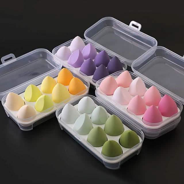 Professional Cosmetic Puff Blending Makeup Sponge 8-Piece Beauty & Personal Care - Tophatter Daily Deals