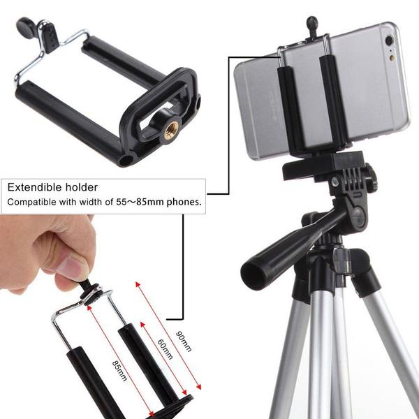Professional Folding Camera Tripod Stand Holder for CellPhone Phone Holder - Tophatter Daily Deals