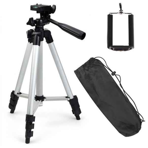Professional Folding Camera Tripod Stand Holder for CellPhone Phone Holder - Tophatter Daily Deals