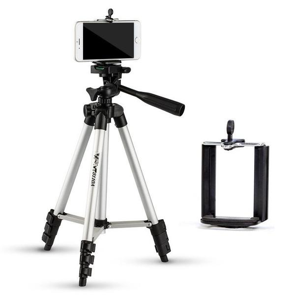 Professional Folding Camera Tripod Stand Holder for CellPhone Phone Holder - Tophatter Daily Deals