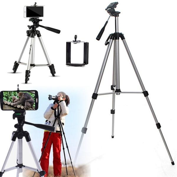 Professional Folding Camera Tripod Stand Holder for CellPhone Phone Holder - Tophatter Daily Deals