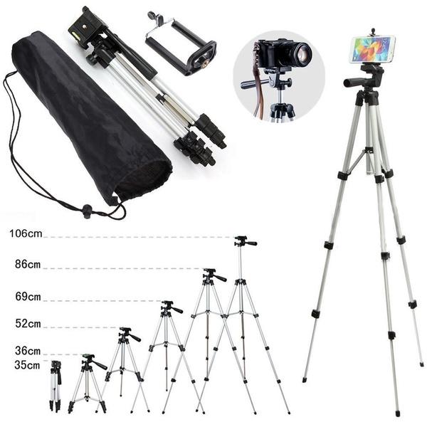Professional Folding Camera Tripod Stand Holder for CellPhone Phone Holder - Tophatter Daily Deals