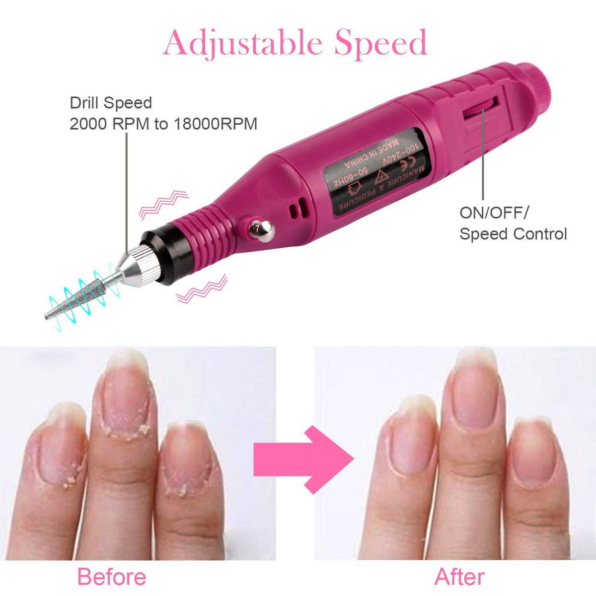 Professional Nail Art Drill Kit Beauty & Personal Care - Tophatter Daily Deals