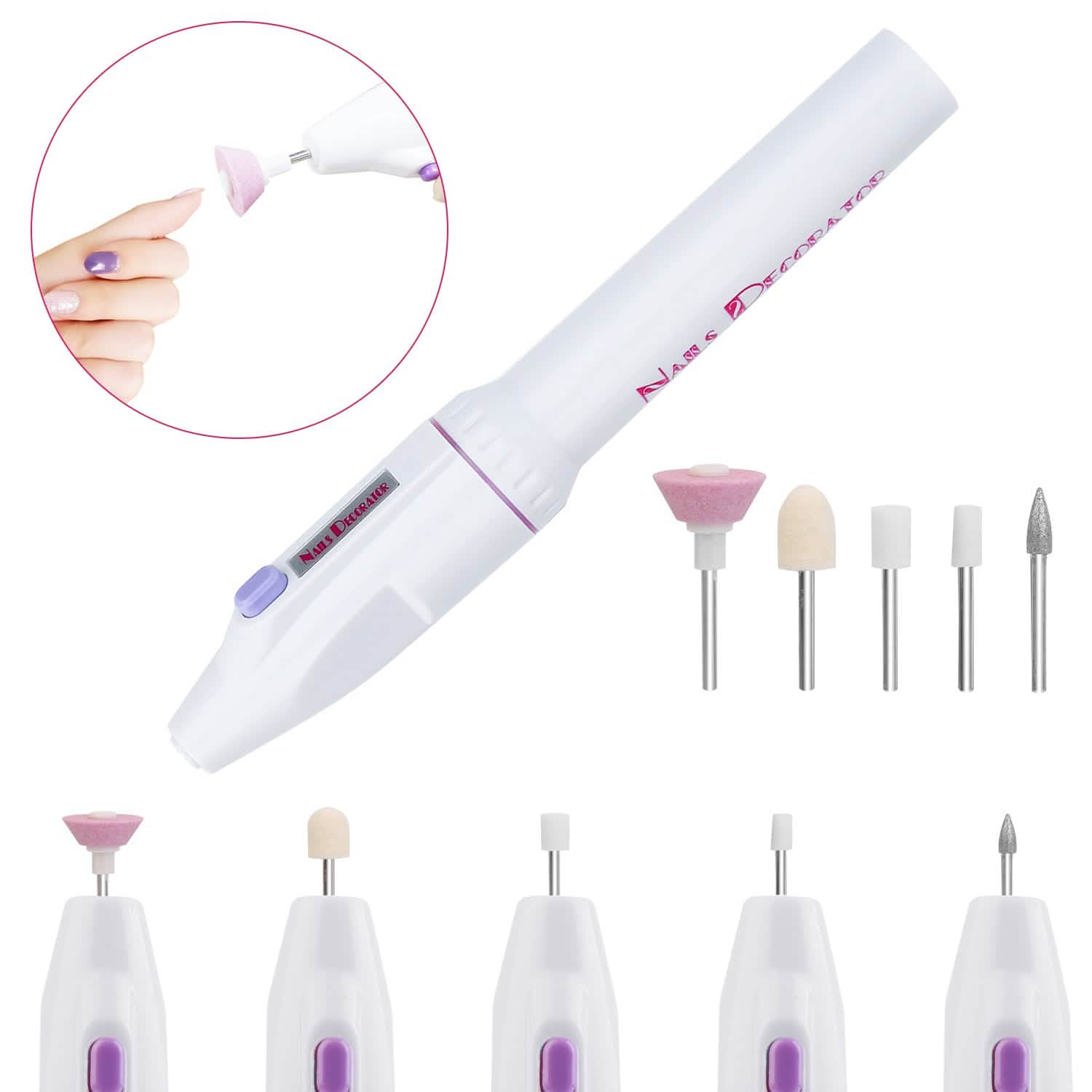 Professional Nail Drill File Manicure Pedicure Set Beauty & Personal Care - Tophatter Daily Deals