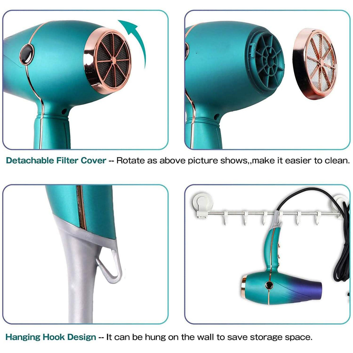 Professional Salon Hair Dryer 2300W Beauty & Personal Care - Tophatter Daily Deals