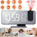 Projection Alarm Clock with Radio Function Household Appliances - Tophatter Daily Deals
