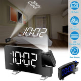 Projection Alarm Clock with Radio Household Appliances - Tophatter Daily Deals