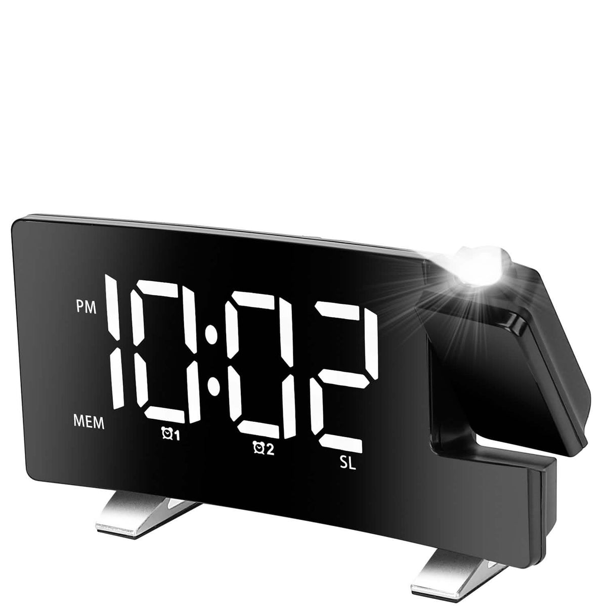 Projection Alarm Clock with Radio Household Appliances - Tophatter Daily Deals