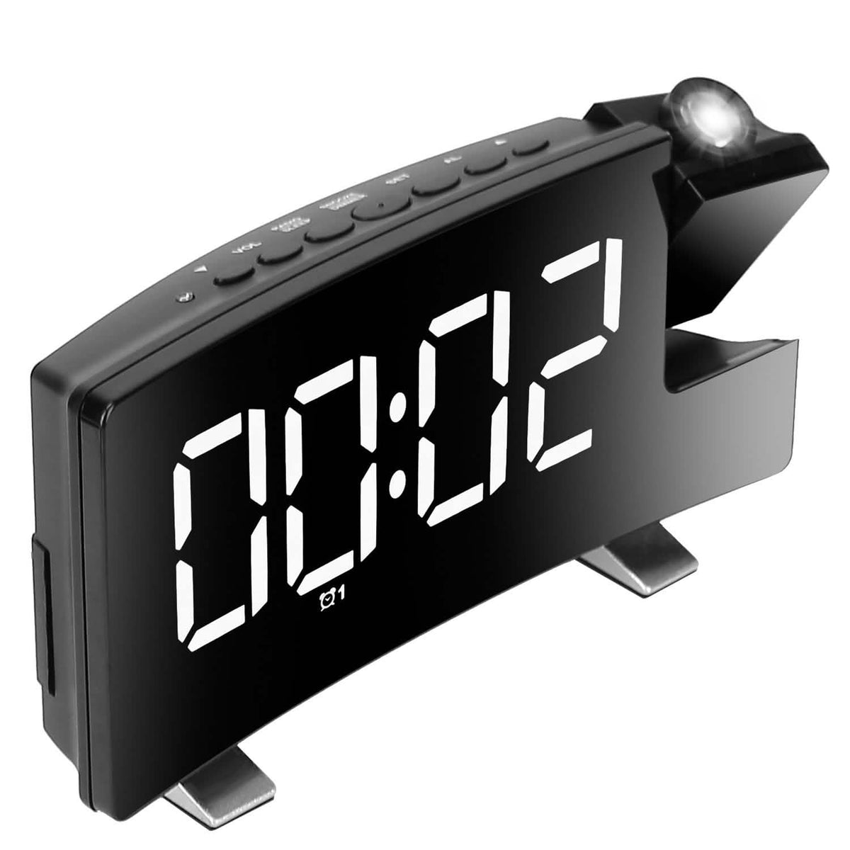 Projection Alarm Clock with Radio Household Appliances - Tophatter Daily Deals