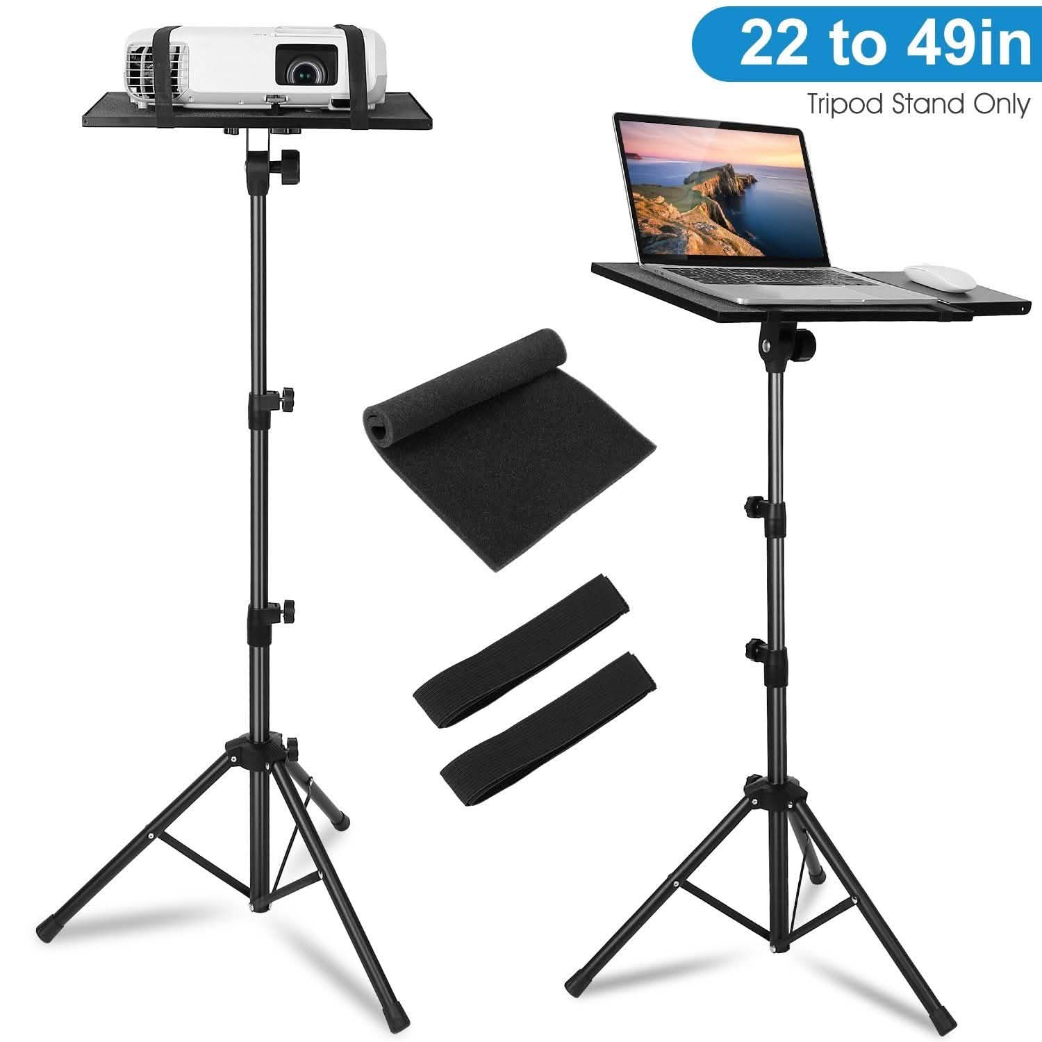 Projector Tripod Stand Folding with Height Tilt Adjustment Computer Accessories - Tophatter Daily Deals