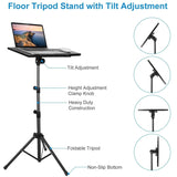 Projector Tripod Stand Folding with Height Tilt Adjustment Computer Accessories - Tophatter Daily Deals