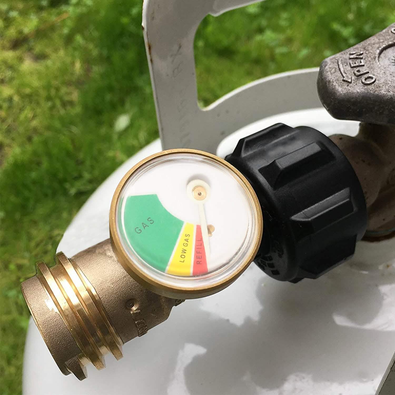 Propane Tank Refill Adapter Gas Level Indicator Meter Garden & Patio - Tophatter Daily Deals