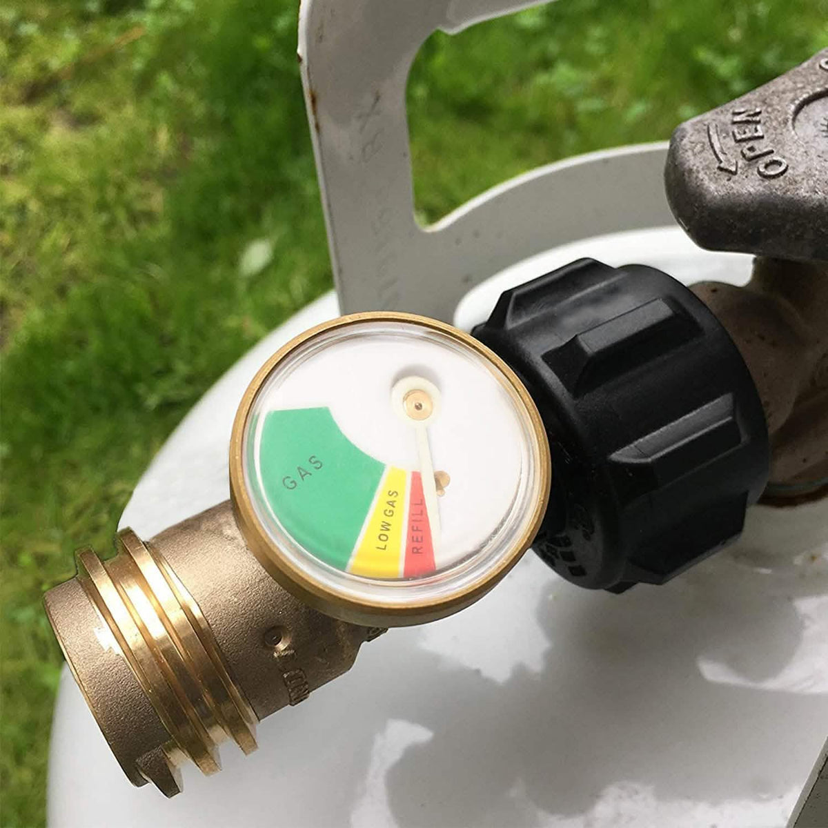 Propane Tank Refill Adapter Gas Level Indicator Meter Garden & Patio - Tophatter Daily Deals