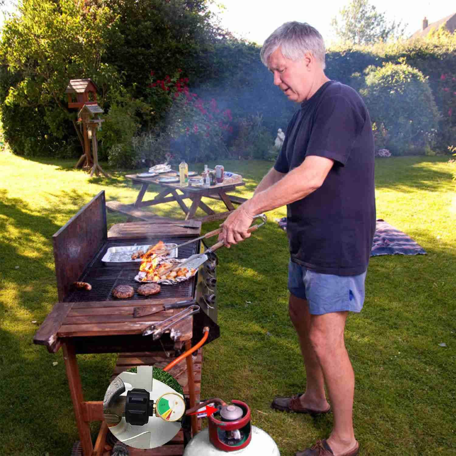 Propane Tank Refill Adapter Gas Level Indicator Meter Garden & Patio - Tophatter Daily Deals