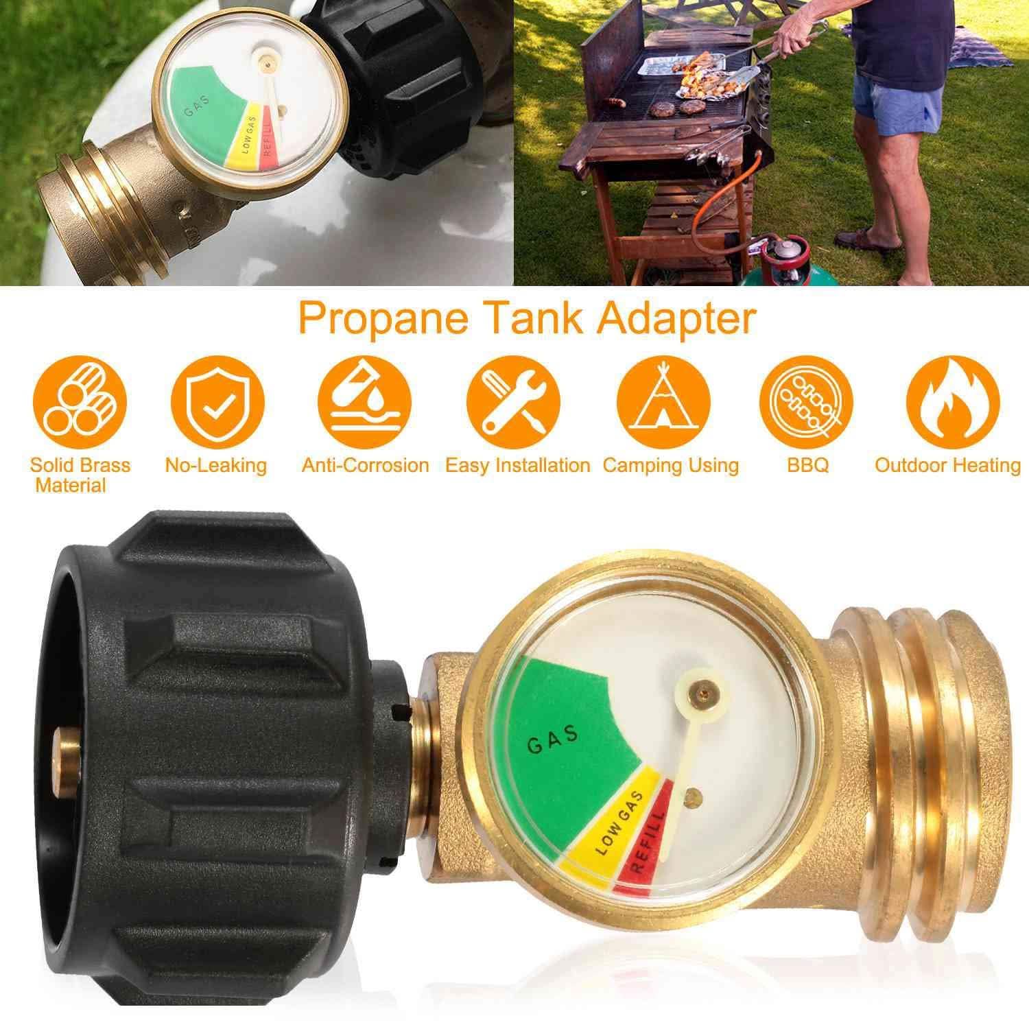 Propane Tank Refill Adapter Gas Level Indicator Meter Garden & Patio - Tophatter Daily Deals