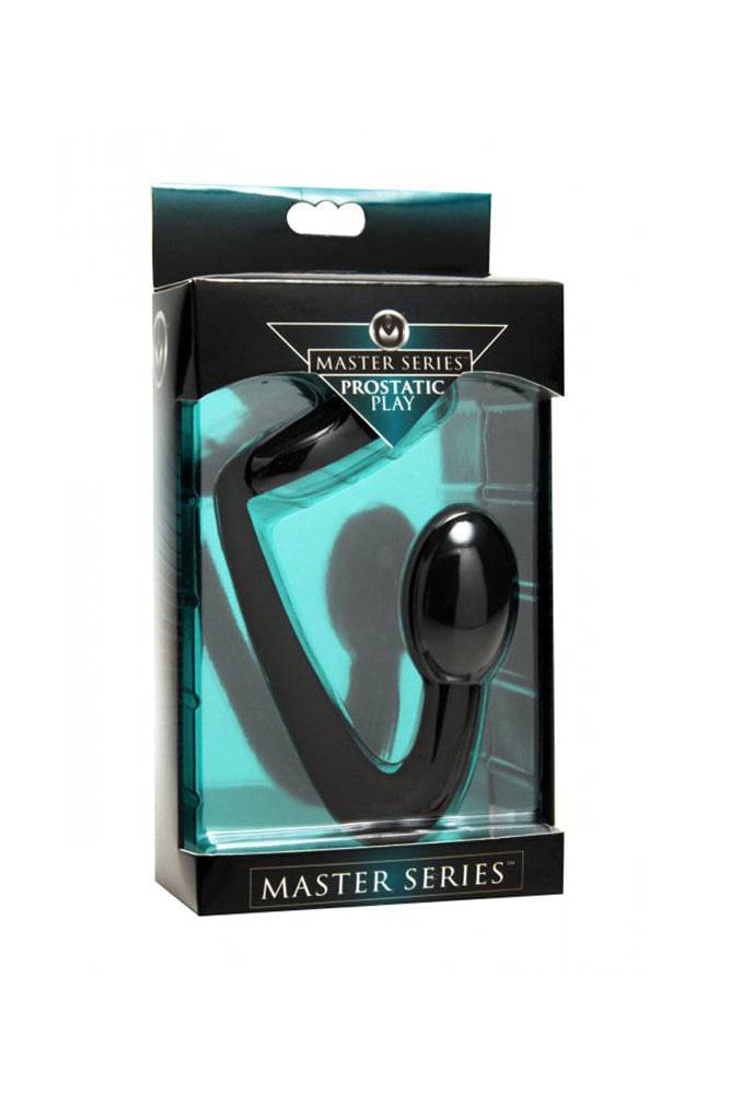 XR Brands - Master Series - Prostatic Play Explorer Silicone Cock Ring and Prostate Plug Sex Toy - Tophatter Daily Deals