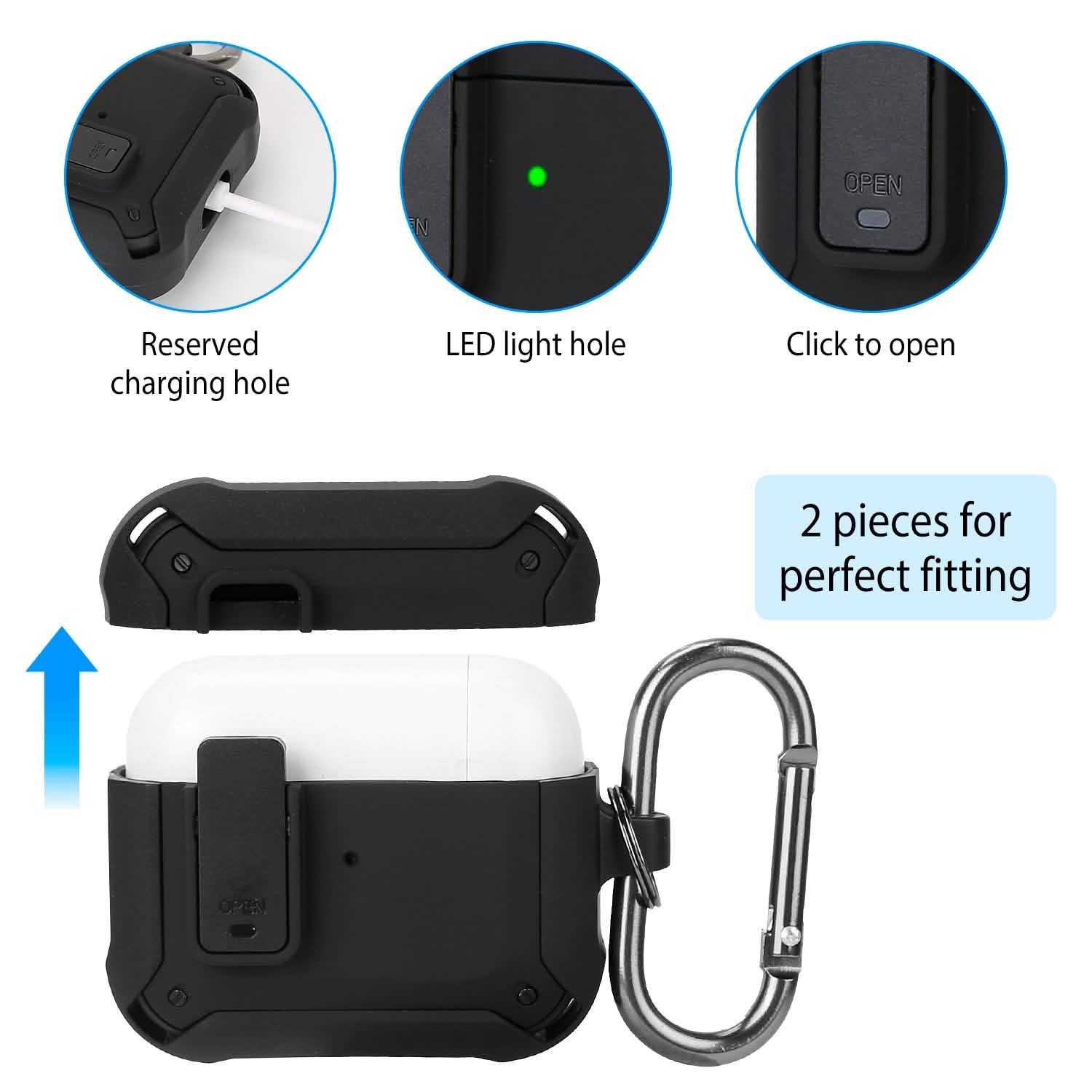 Protective Case Cover Fit for AirPods Audio Accessories - Tophatter Daily Deals