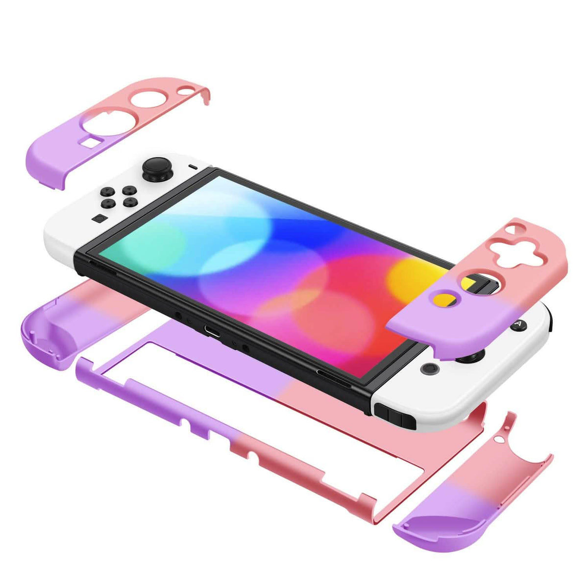 Protective Shell Cover Hard Dockable Case Fit for Nintendo Switch OLED Video Games & Consoles - Tophatter Daily Deals