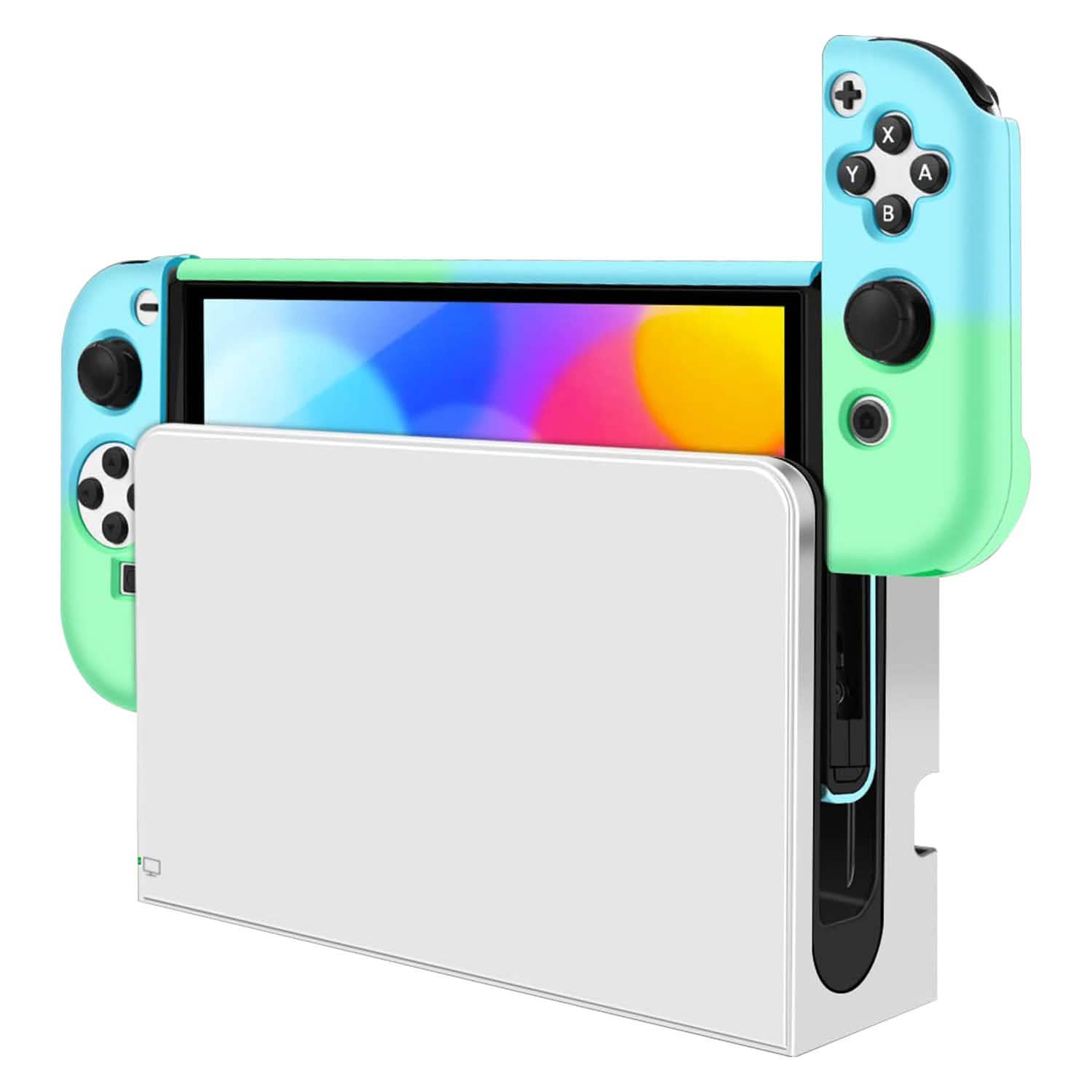 Protective Shell Cover Hard Dockable Case Fit for Nintendo Switch OLED Video Games & Consoles - Tophatter Daily Deals