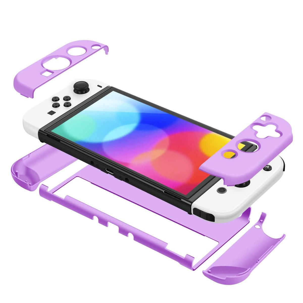 Protective Shell Cover Hard Dockable Case Fit for Nintendo Switch OLED Video Games & Consoles - Tophatter Daily Deals