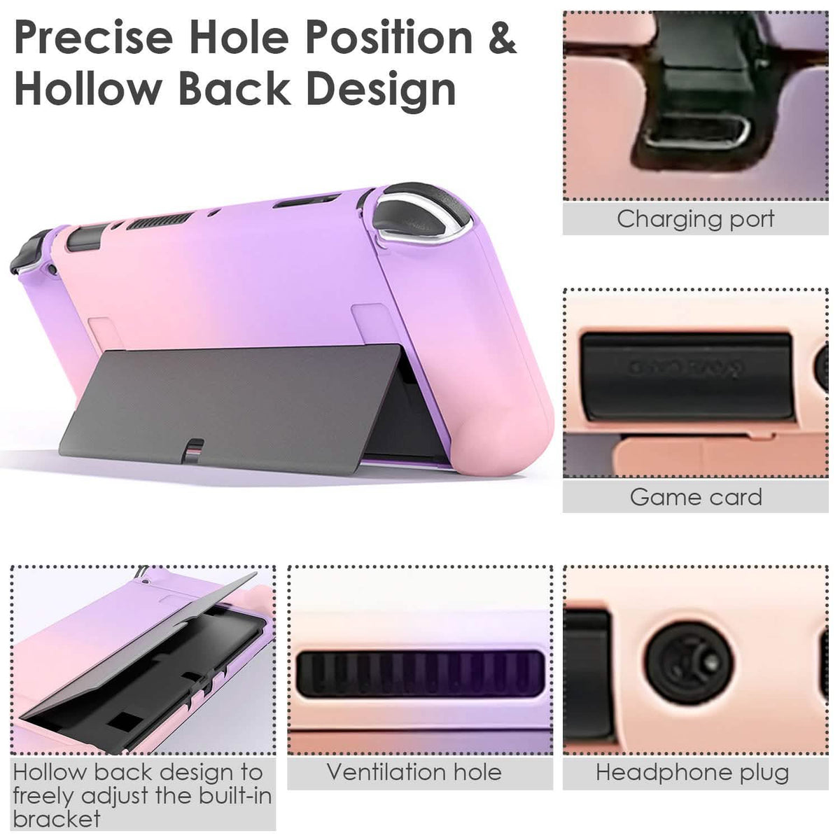 Protective Shell Cover Hard Dockable Case Fit for Nintendo Switch OLED Video Games & Consoles - Tophatter Daily Deals