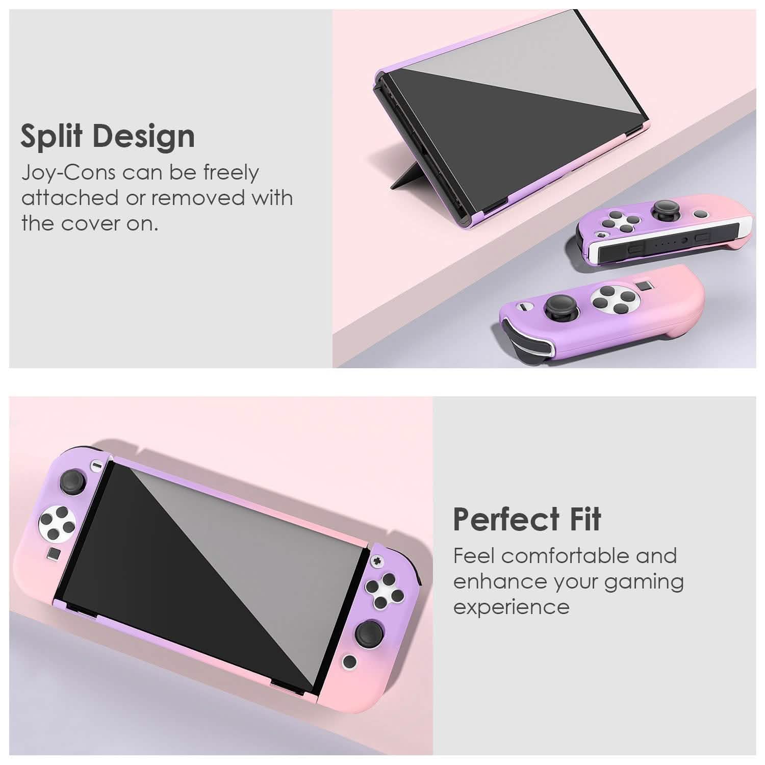 Protective Shell Cover Hard Dockable Case Fit for Nintendo Switch OLED Video Games & Consoles - Tophatter Daily Deals