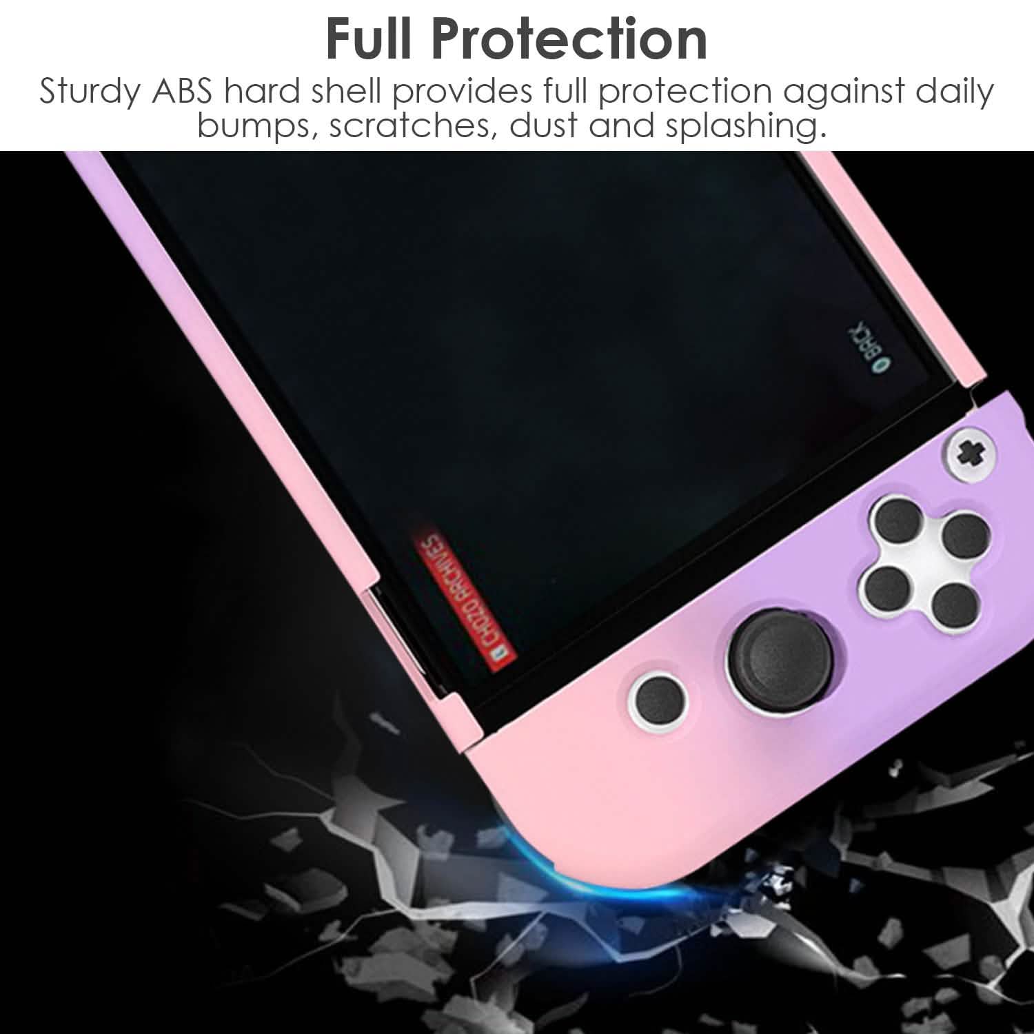 Protective Shell Cover Hard Dockable Case Fit for Nintendo Switch OLED Video Games & Consoles - Tophatter Daily Deals