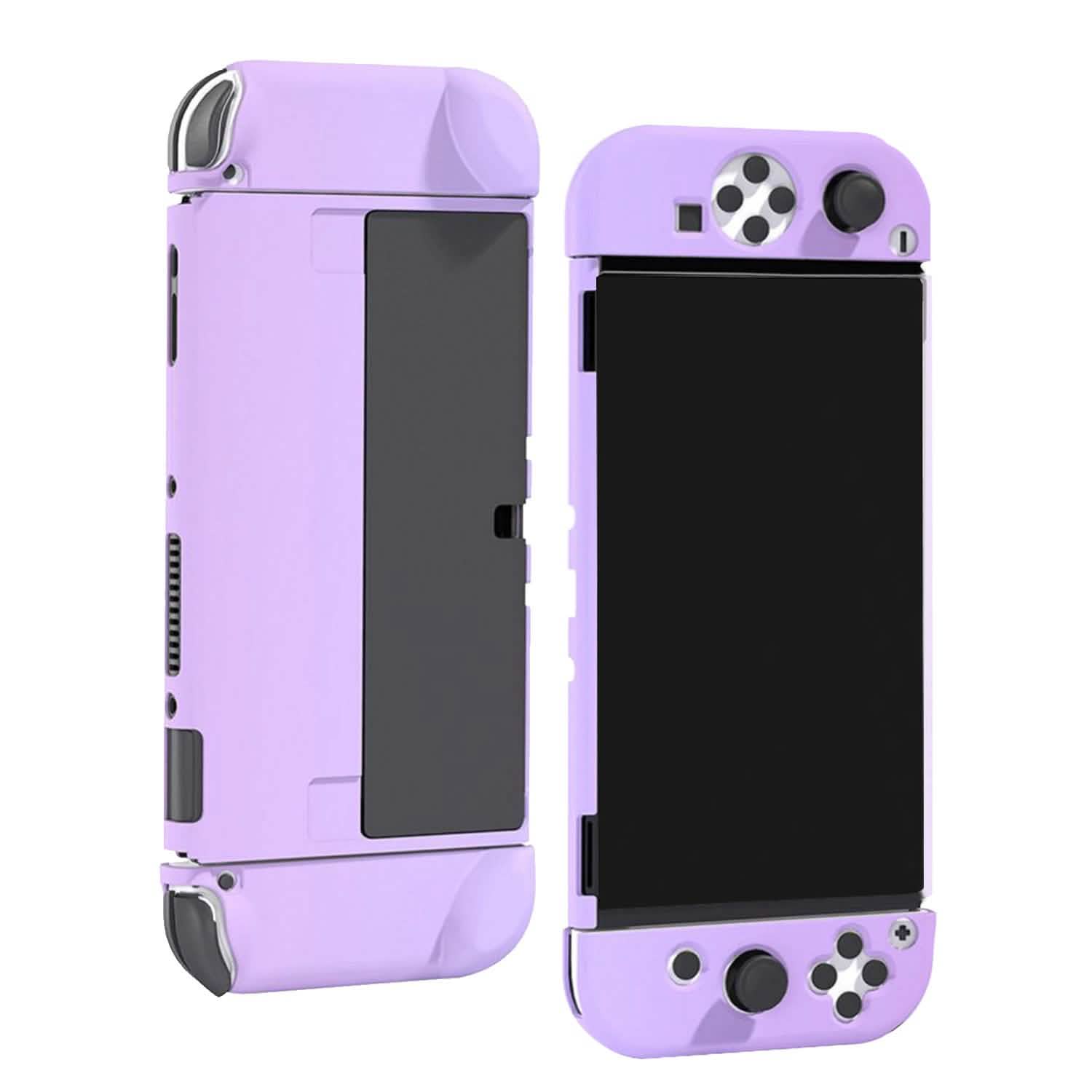 Protective Shell Cover Hard Dockable Case Fit for Nintendo Switch OLED Purple Video Games & Consoles - Tophatter Daily Deals