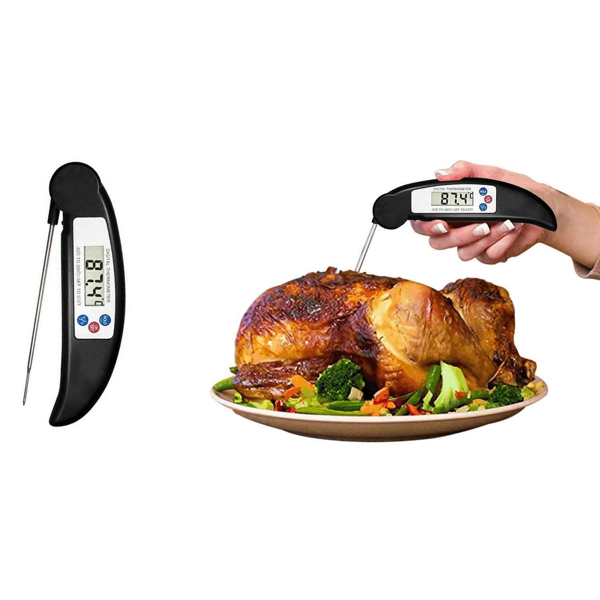 ProThermo Instant-Read Digital Meat Thermometer Kitchen Tools & Gadgets - Tophatter Daily Deals