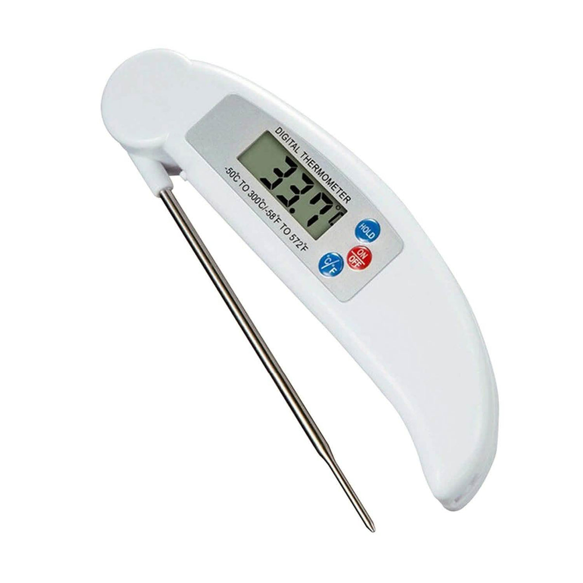 ProThermo Instant-Read Digital Meat Thermometer White Kitchen Tools & Gadgets - Tophatter Daily Deals