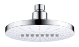 Bright Showers 6.3" 2-Spray Rainfall Shower Head with Adjustable Angles Chrome Home Improvement - Tophatter Daily Deals