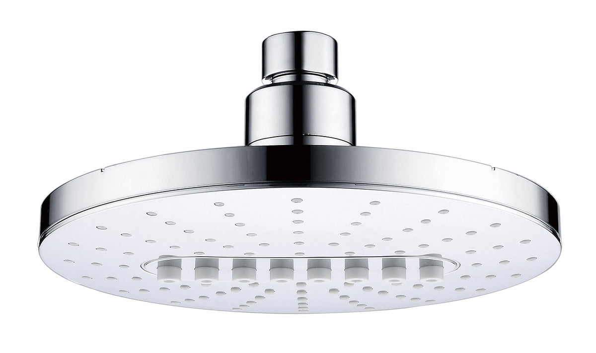 Bright Showers 6.3" 2-Spray Rainfall Shower Head with Adjustable Angles Chrome Home Improvement - Tophatter Daily Deals