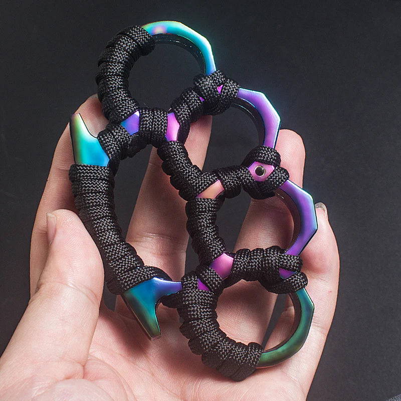 FOUR FINGER BRASS KNUCKLES SELF DEFENSE A - Tophatter Daily Deals