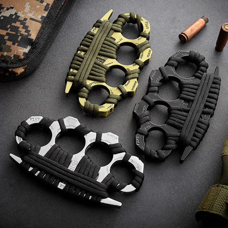 FOUR FINGER BRASS KNUCKLES SELF DEFENSE - Tophatter Daily Deals