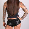 Hot Leathers Stud Skull and Crossbones Ladies Boy Shorts Boy Shorts - Tophatter Daily Deals