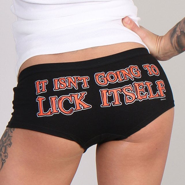 Hot Leathers It Isn't Going to Lick Itself Boy Shorts Boy Shorts - Tophatter Daily Deals