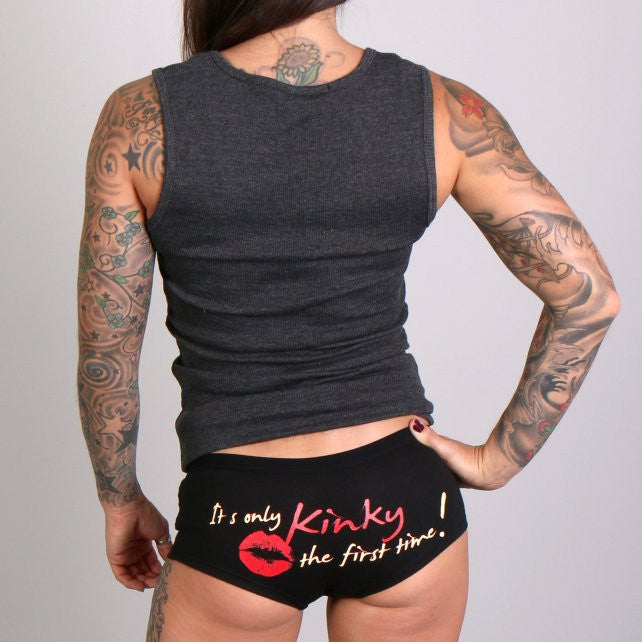 Hot Leathers Its Only Kinky the First Time Ladies Boy Shorts Boy Shorts - Tophatter Daily Deals