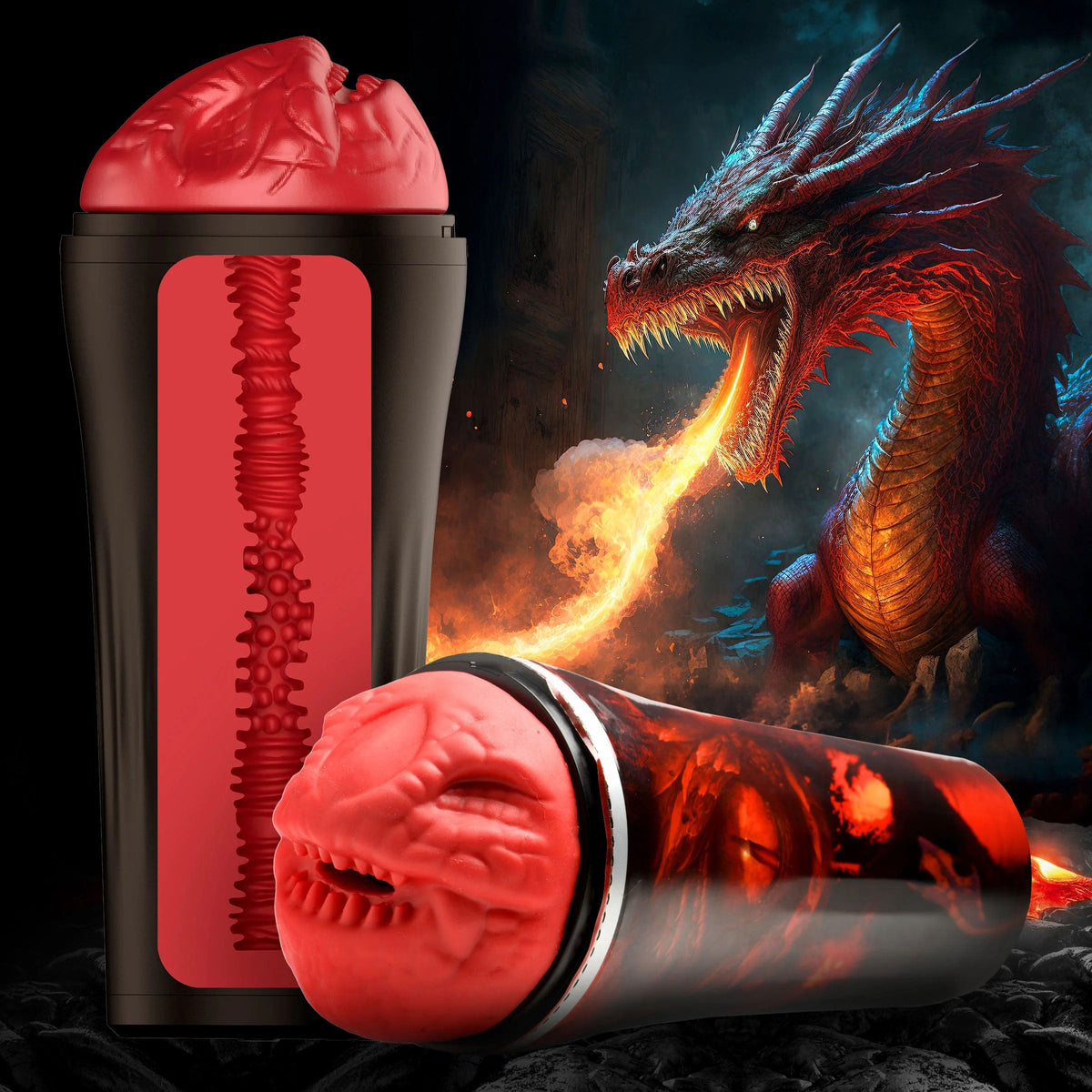 Creature Cocks Dragon Snatch (Red) – Scaly Masturbator > Sex Toys For Men > Masturbators > Fantasy - Tophatter Daily Deals