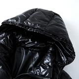 Insulated Men's Puffer Jacket – Detachable Hood, Glossy Shell - Tophatter Daily Deals
