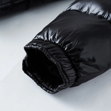 Insulated Men's Puffer Jacket – Detachable Hood, Glossy Shell - Tophatter Daily Deals