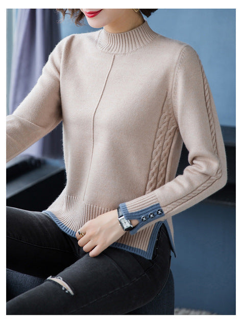 Pullover Sweaters Women Blouse Apricot Blouses - Tophatter Daily Deals