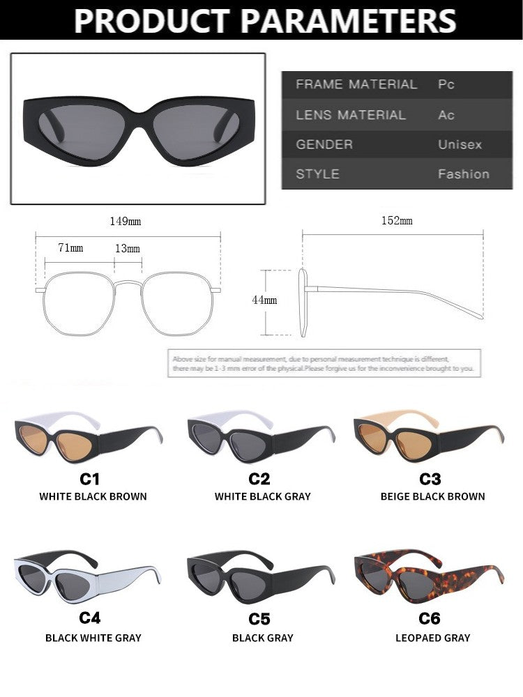 Punk Cat Eye Sunglasses for Women Square Frame Plastic Samsung Cases - Tophatter Daily Deals