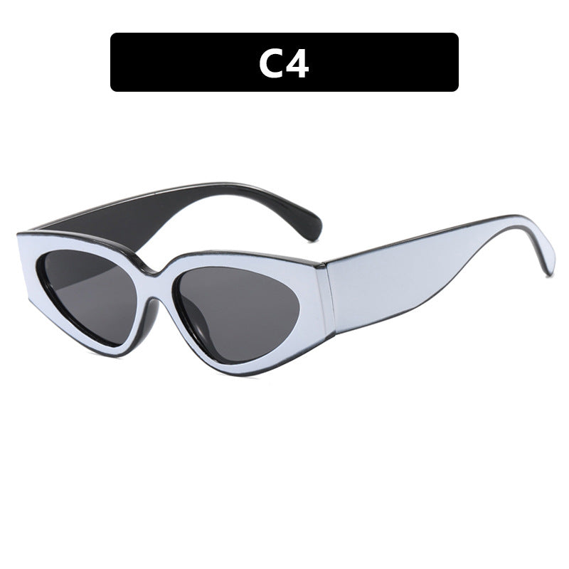 Punk Cat Eye Sunglasses for Women Square Frame Plastic Dark Grey Samsung Cases - Tophatter Daily Deals
