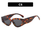 Punk Cat Eye Sunglasses for Women Square Frame Plastic Jet Black Samsung Cases - Tophatter Daily Deals