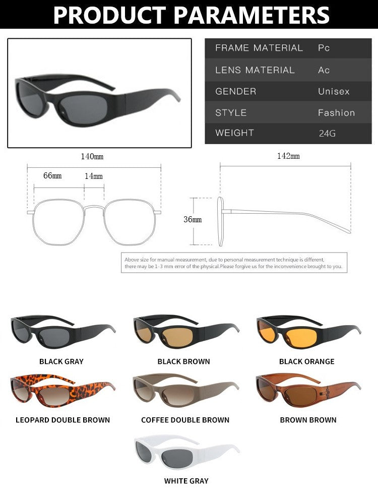 Punk Square Sun Glasses For Women Eyewear Sunglasses - Tophatter Daily Deals