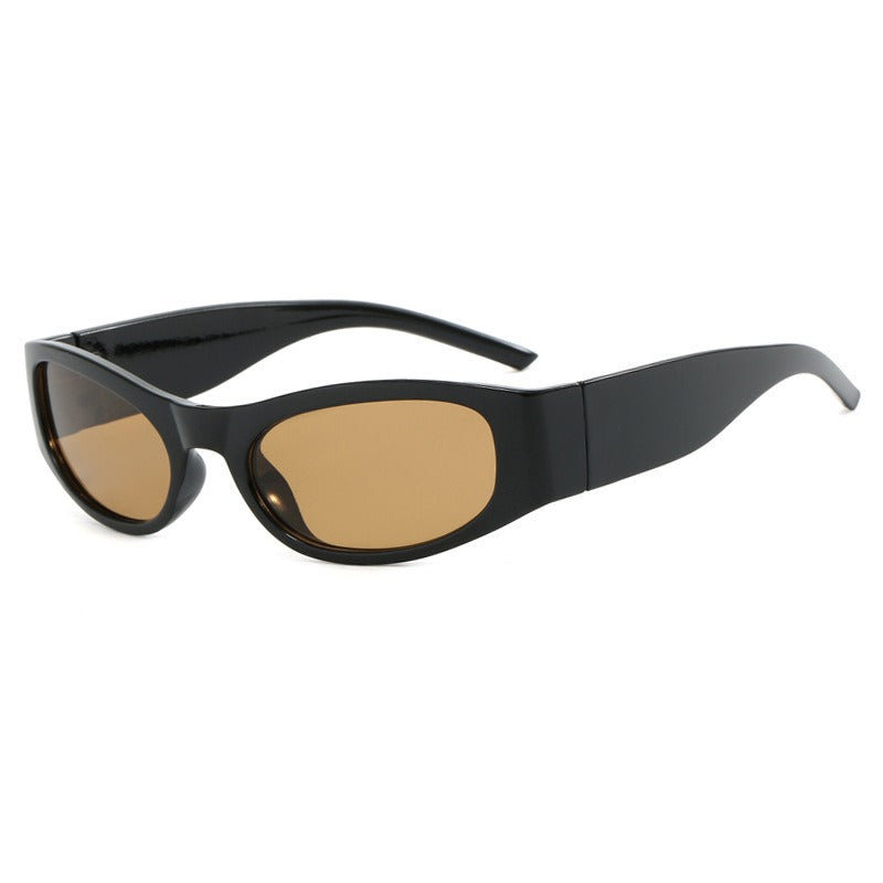 Punk Square Sun Glasses For Women Eyewear Black Tea Sunglasses - Tophatter Daily Deals