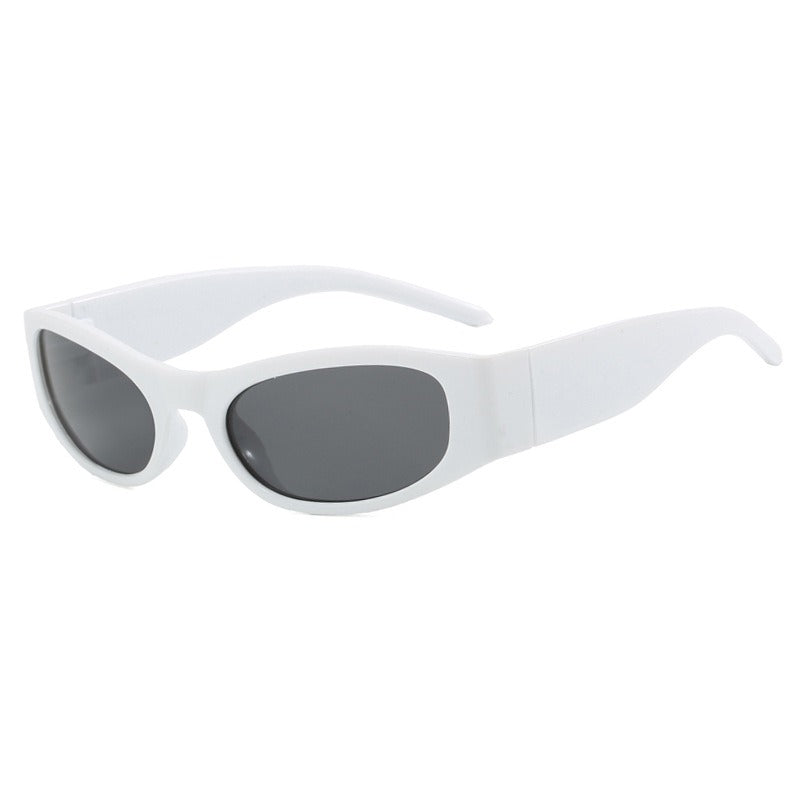 Punk Square Sun Glasses For Women Eyewear White Gray Sunglasses - Tophatter Daily Deals
